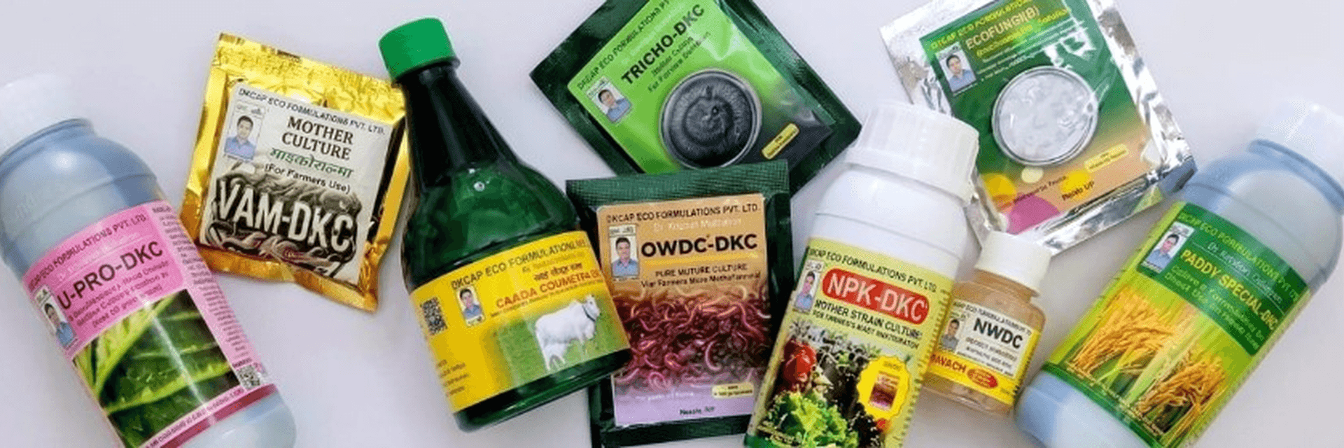 DKCAP Eco Formulations — NPK, OWDC, VAM, Tricho, Paddy Special and more
